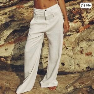 Zara Linen Blend Pants